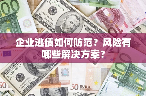 北京企业逃债如何防范？风险有哪些解决方案？