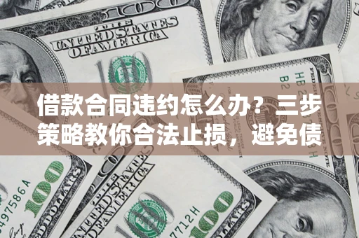 北京借款合同违约怎么办？三步策略教你合法止损，避免债务危机升级