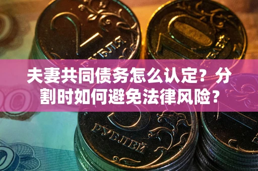 北京夫妻共同债务怎么认定？分割时如何避免法律风险？